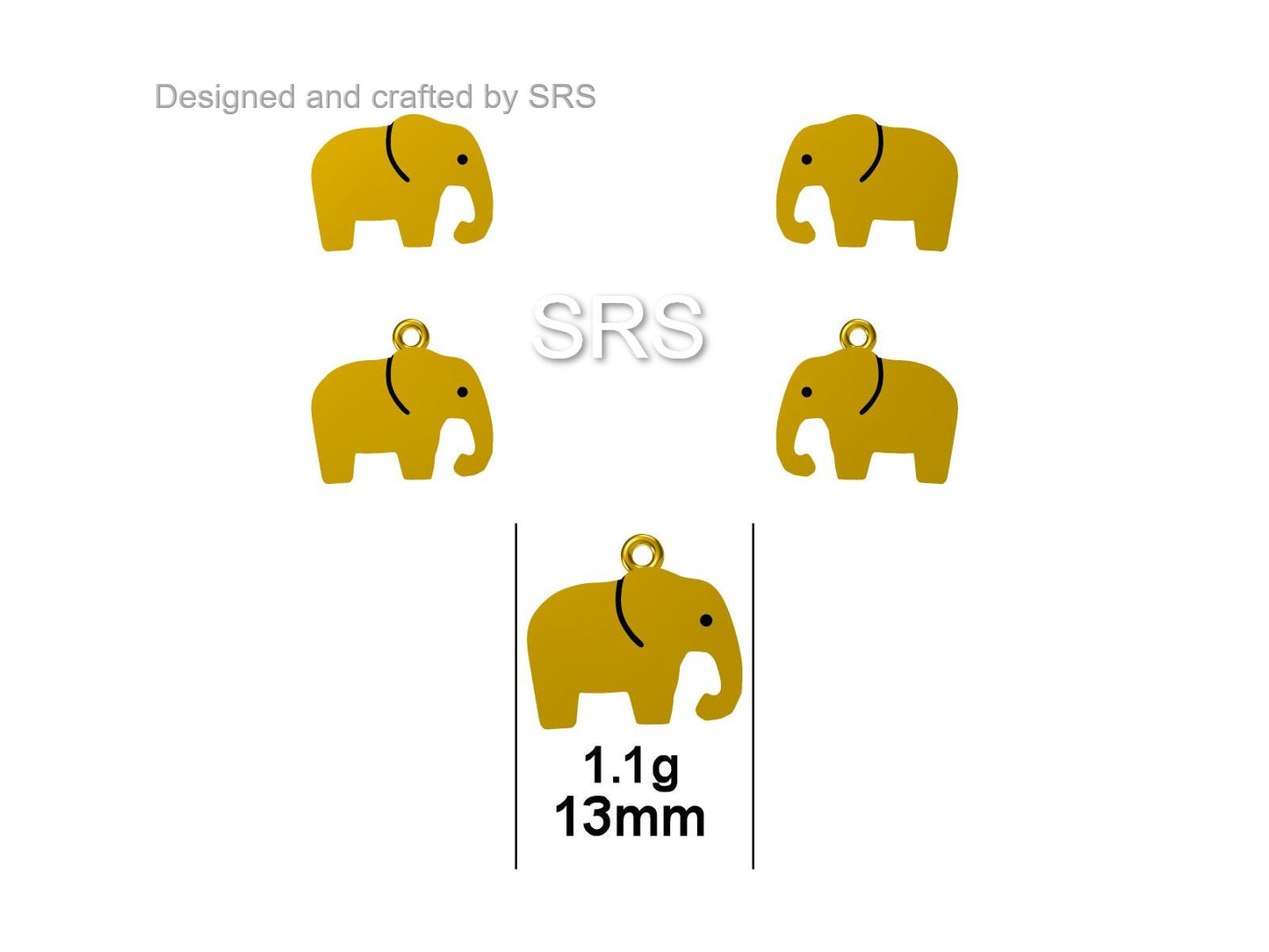 Elephant Drop Hook Earrings in Sterling Silver, Silver Animal Earrings, Nature Inspired Jewellery