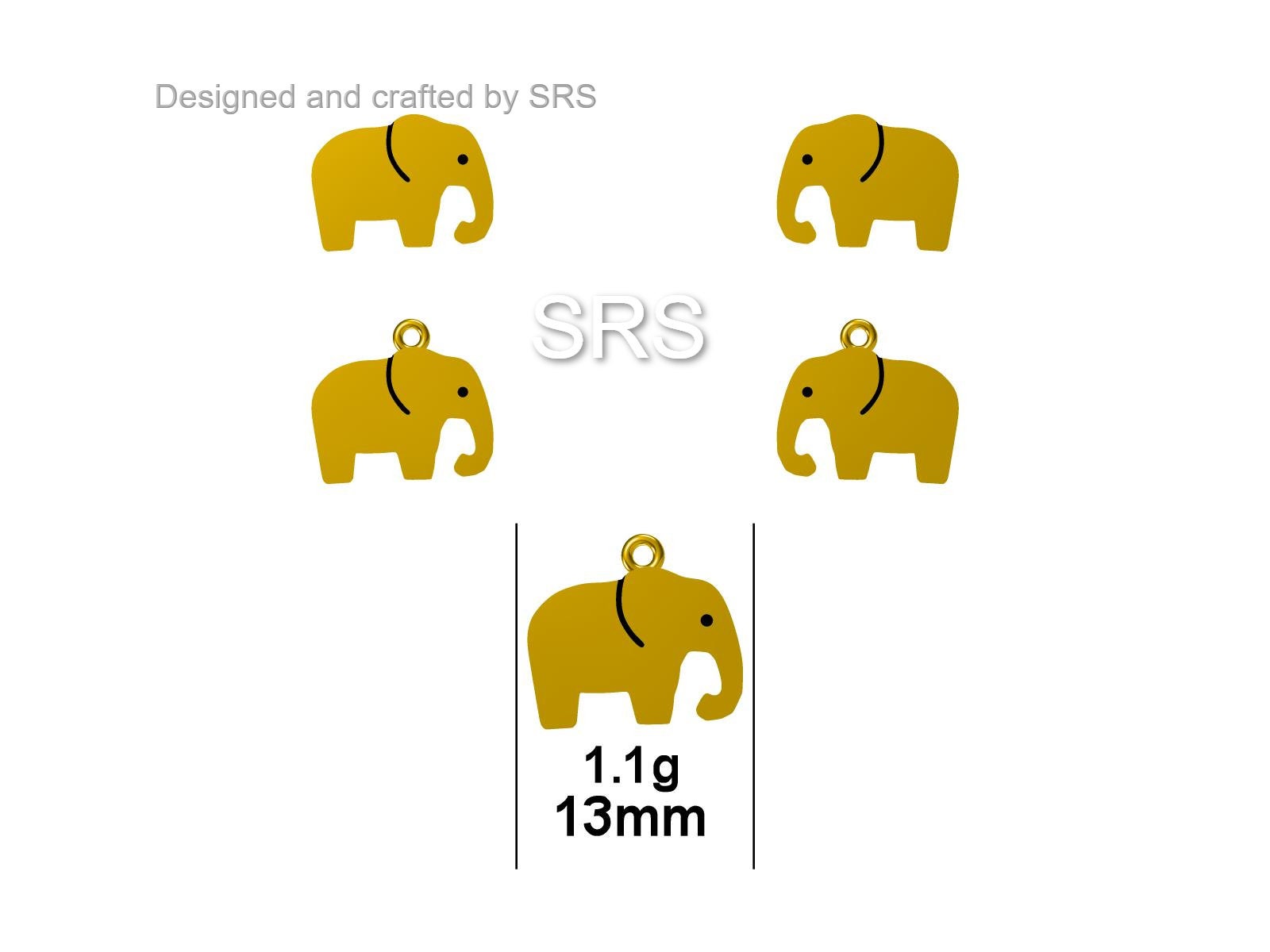 Elephant Drop Hook Earrings in Sterling Silver, Silver Animal Earrings, Nature Inspired Jewellery