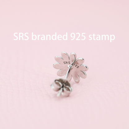 Sweet Daisy Stud Earrings in Sterling Silver, Silver and 18ct Gold, Flower Stud Earrings, Nature Inspired Floral and Plant Earrings