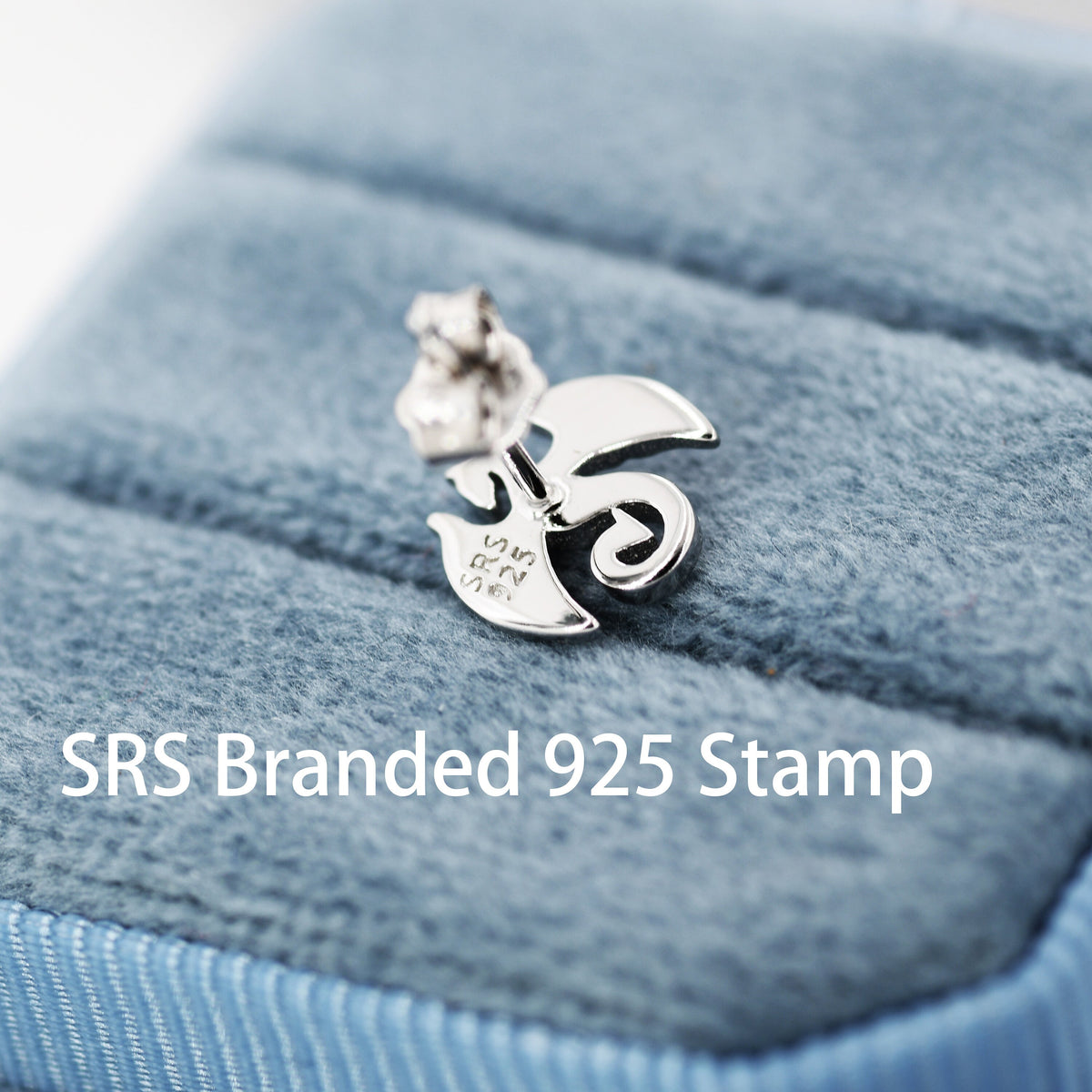 Dragon Stud Earrings in Sterling Silver, Silver or Gold, Nature Inspired Animal Earrings