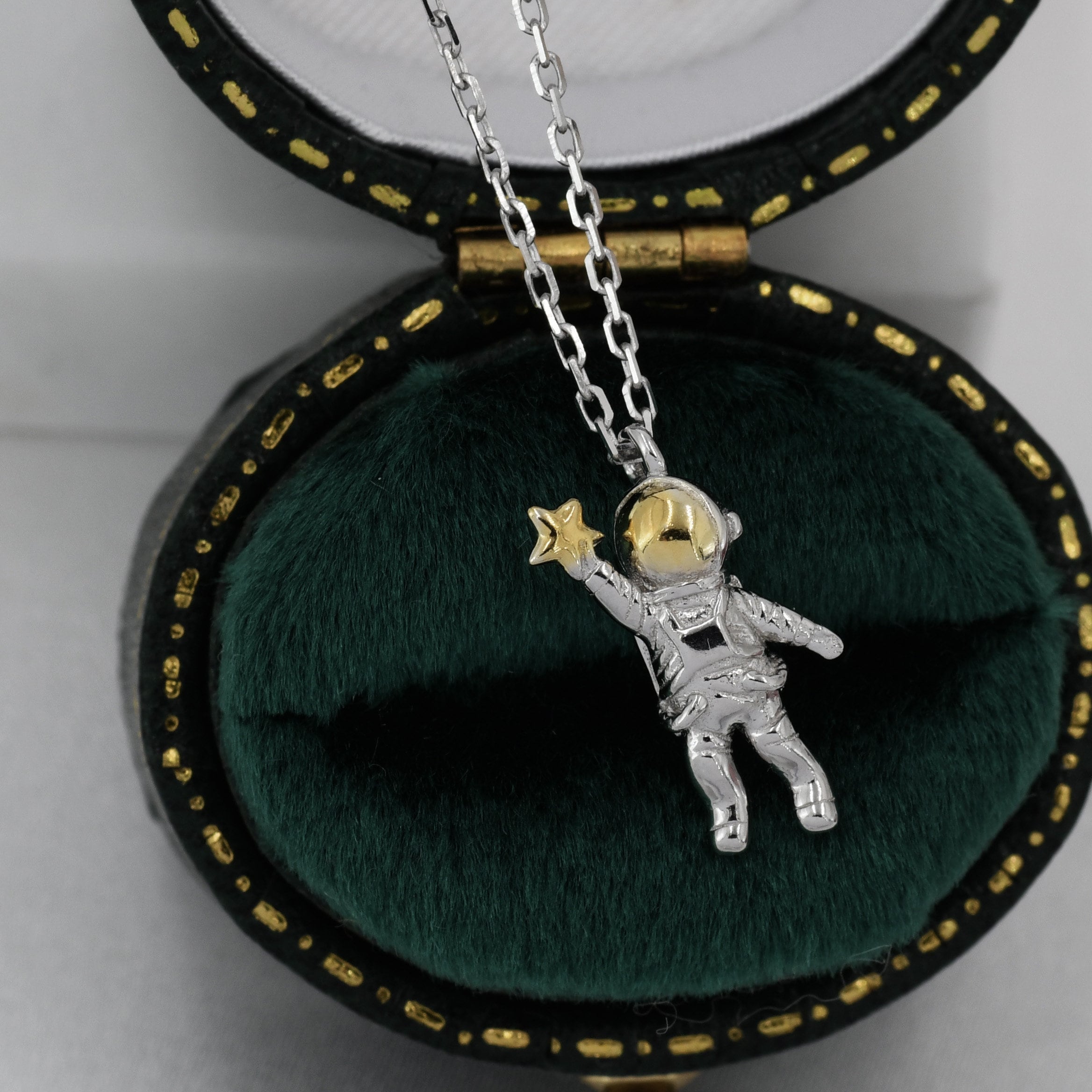 Spaceman top necklace