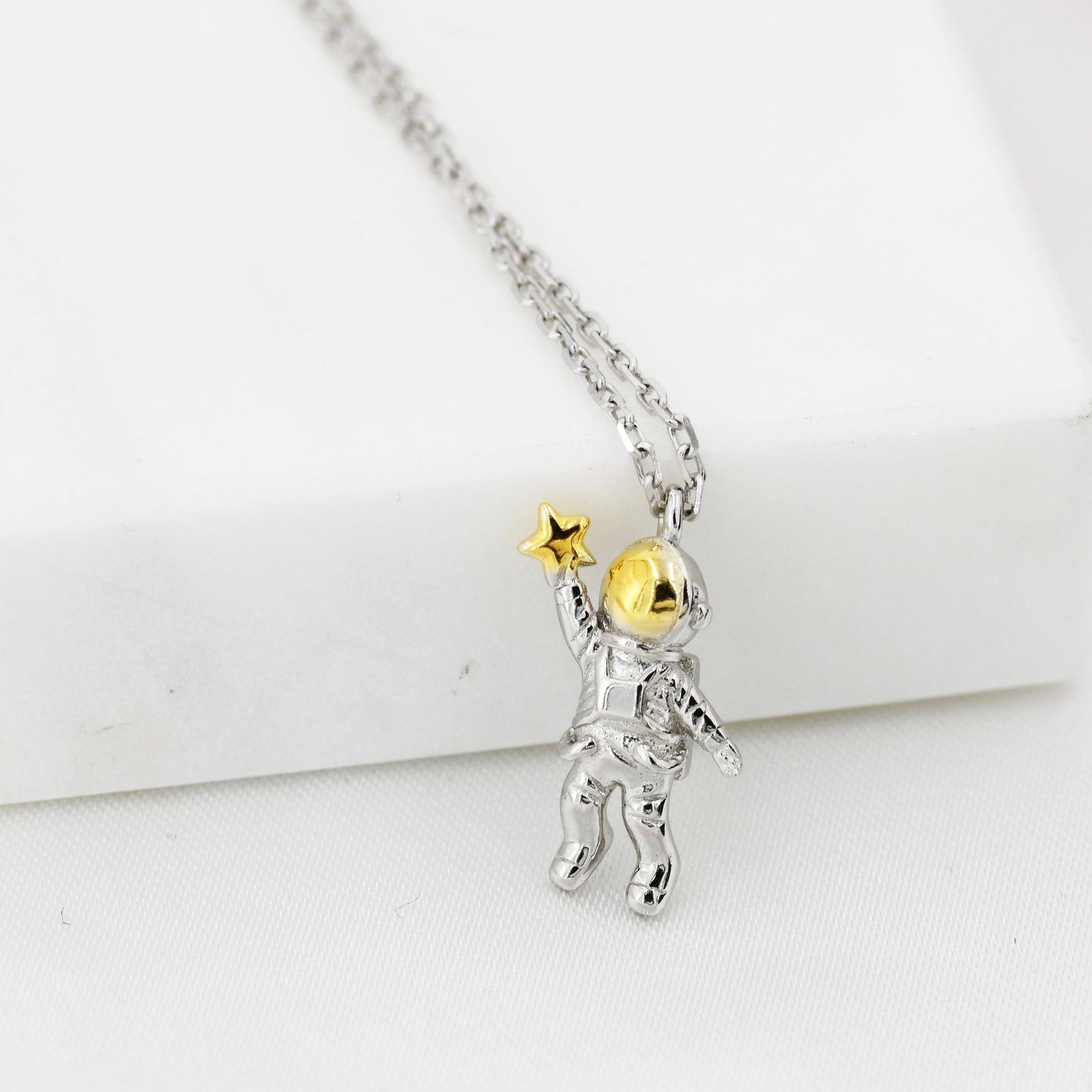 Astronaut Pendant Necklace in Sterling Silver, Spaceman Necklace, Spac – Silver Rain Silver Astronaut Pendant Necklace in Sterling Silver, Spaceman Necklace, Spac – Silver Rain Silver