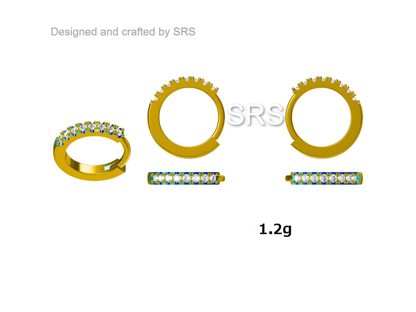 Turquoise Huggie Hoop in Sterling Silver, Silver or Gold, 8mm Inner Diameter Hoop Earrings, Turquoise Earrings