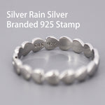Skinny Heart Infinity Stacking Ring