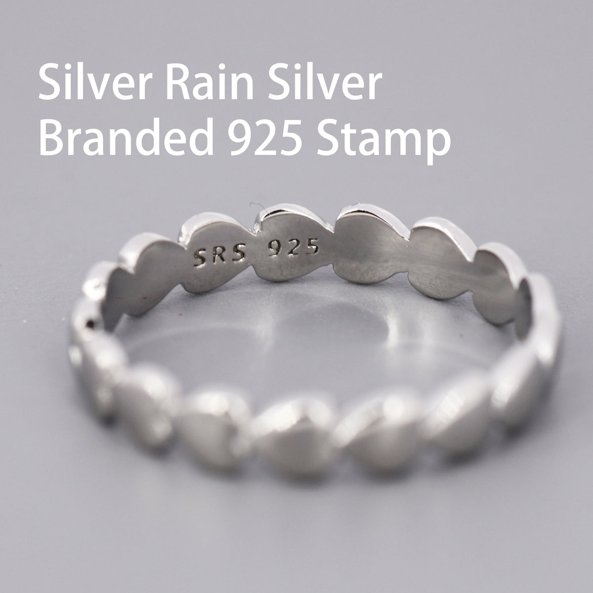Skinny Heart Infinity Stacking Ring