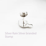 Manatee Stud Earrings in Sterling Silver, Nature Inspired Animal Earrings