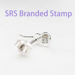 Tiny Acoustic Guitar Stud Earrings in Sterling Silver, Silver or Gold, Music Earrings