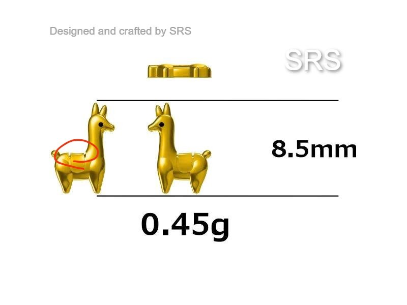 Sterling Silver Llama 18G Screw Back Earrings
