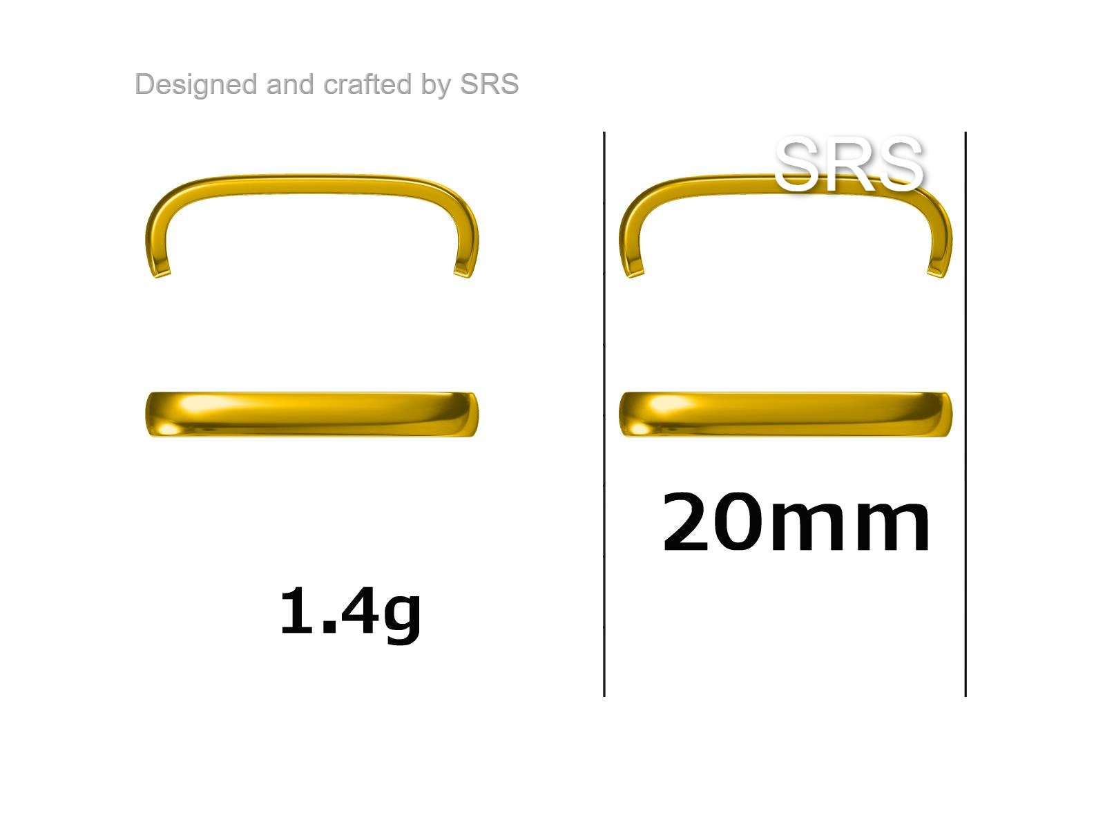 Minimalist Earlobe Cuff Earring in Sterling Silver, Simple Suspender Earring, Lobe Cuff, Silver or Gold