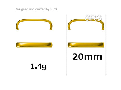 Minimalist Earlobe Cuff Earring in Sterling Silver, Simple Suspender Earring, Lobe Cuff, Silver or Gold