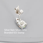 Opal with CZ Stud Earrings in Sterling Silver, Silver, Gold or Rose Gold, Vintage Inspired