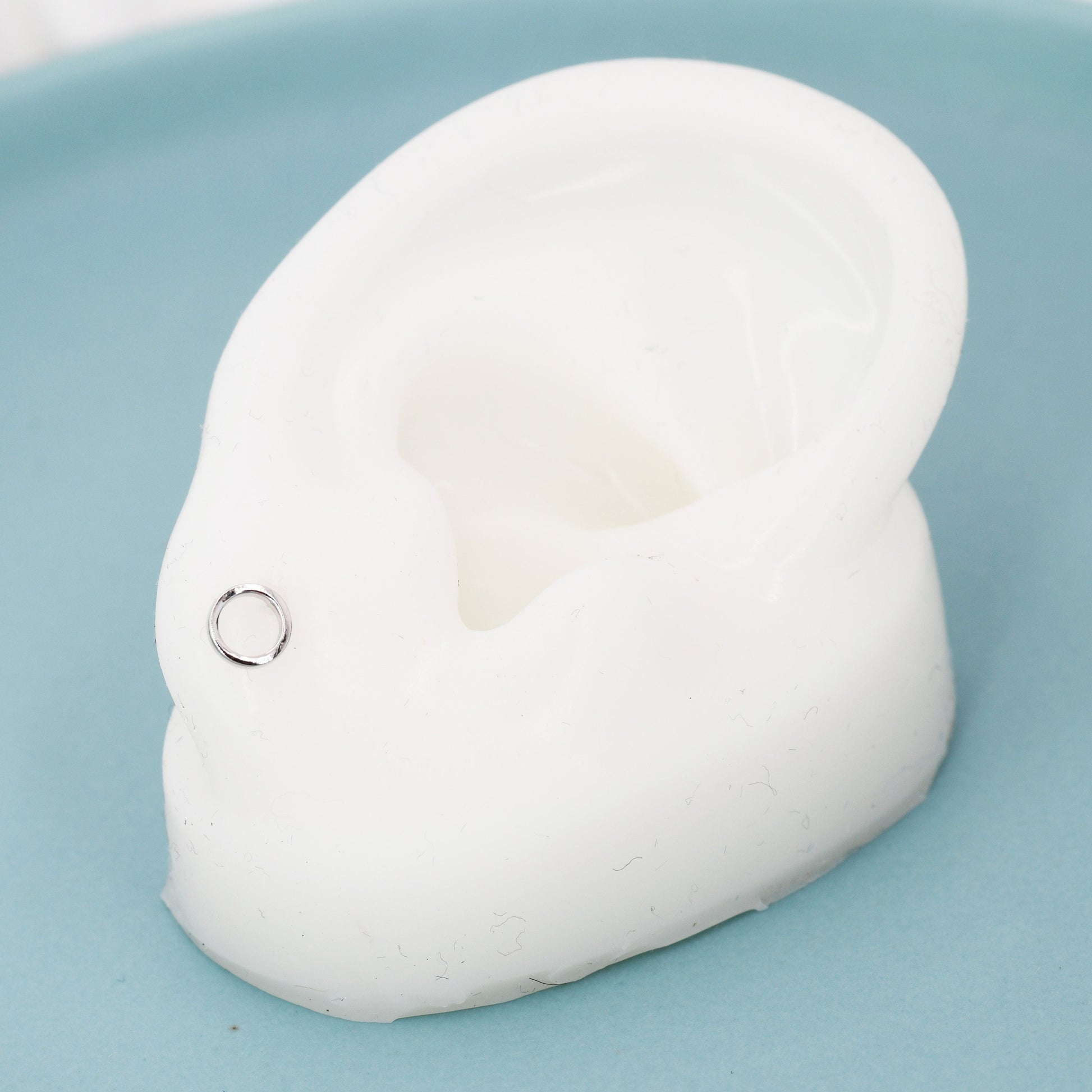 Sterling Silver Very Tiny Little Karma Circle Stud Earrings Minimalist Geometric Jewellery, Textured Finish