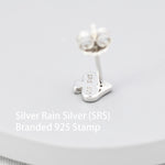 Card Suit Stud Earrings in Sterling Silver, Poker Set Earrings, Spade Earring, Club Earring, Diamond Earring, Heart earring