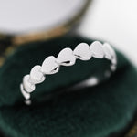 Skinny Heart Infinity Stacking Ring