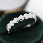 Skinny Heart Infinity Stacking Ring