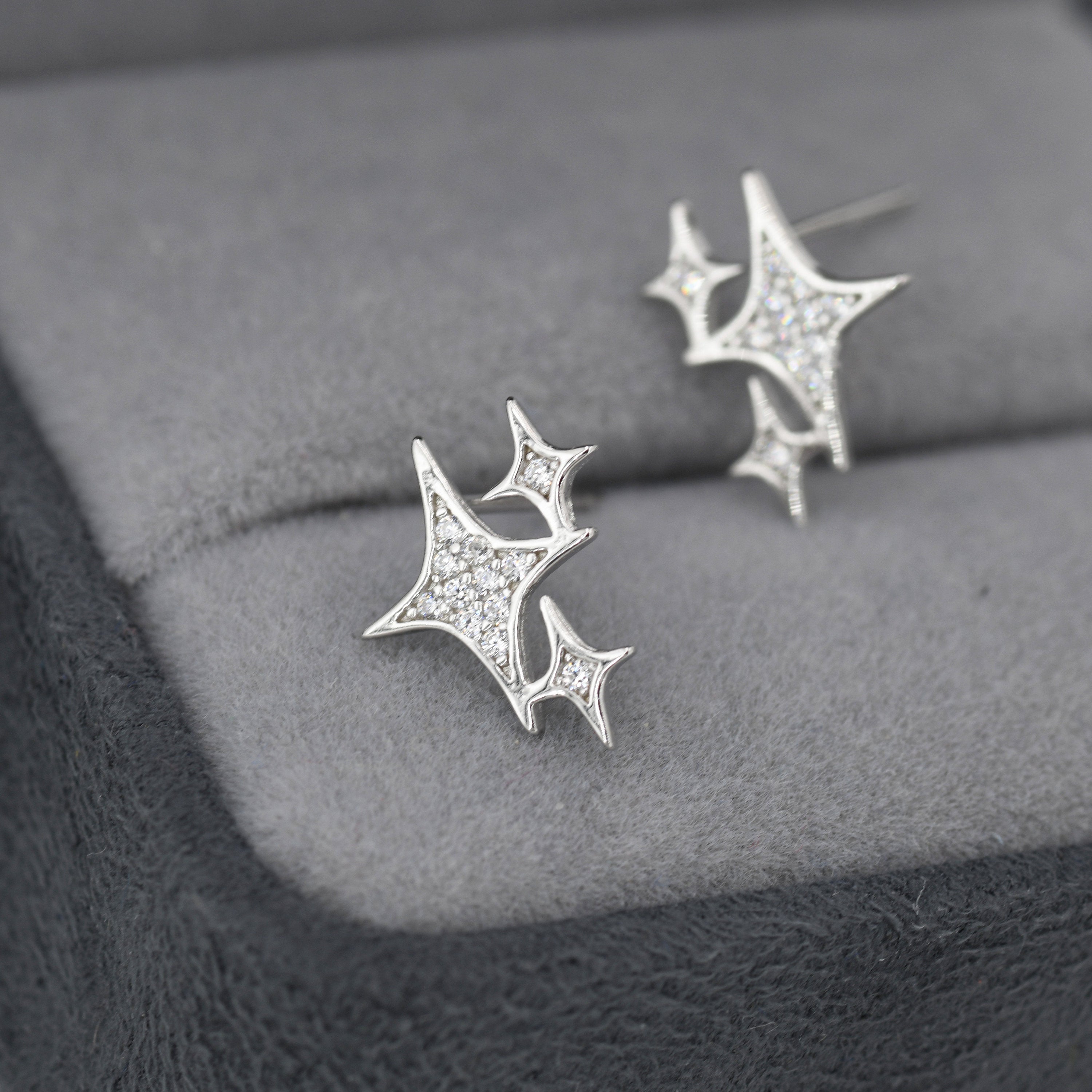 Sparkly star earrings store