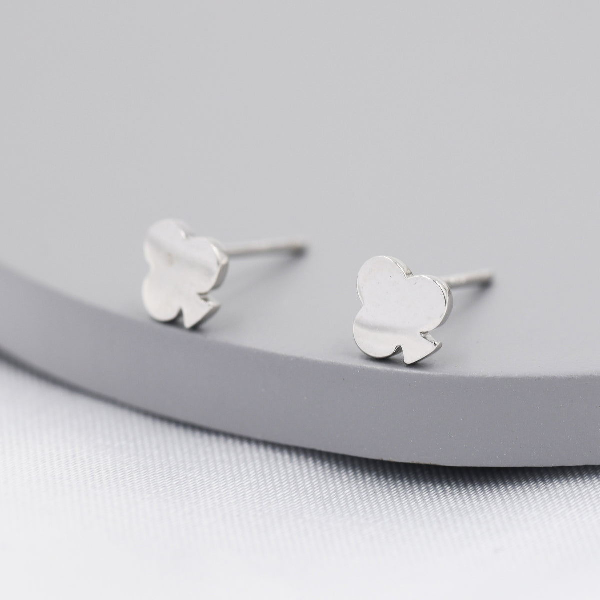 Card Suit Stud Earrings in Sterling Silver, Spade Earrings, Club Earring, Poker Set Earrings