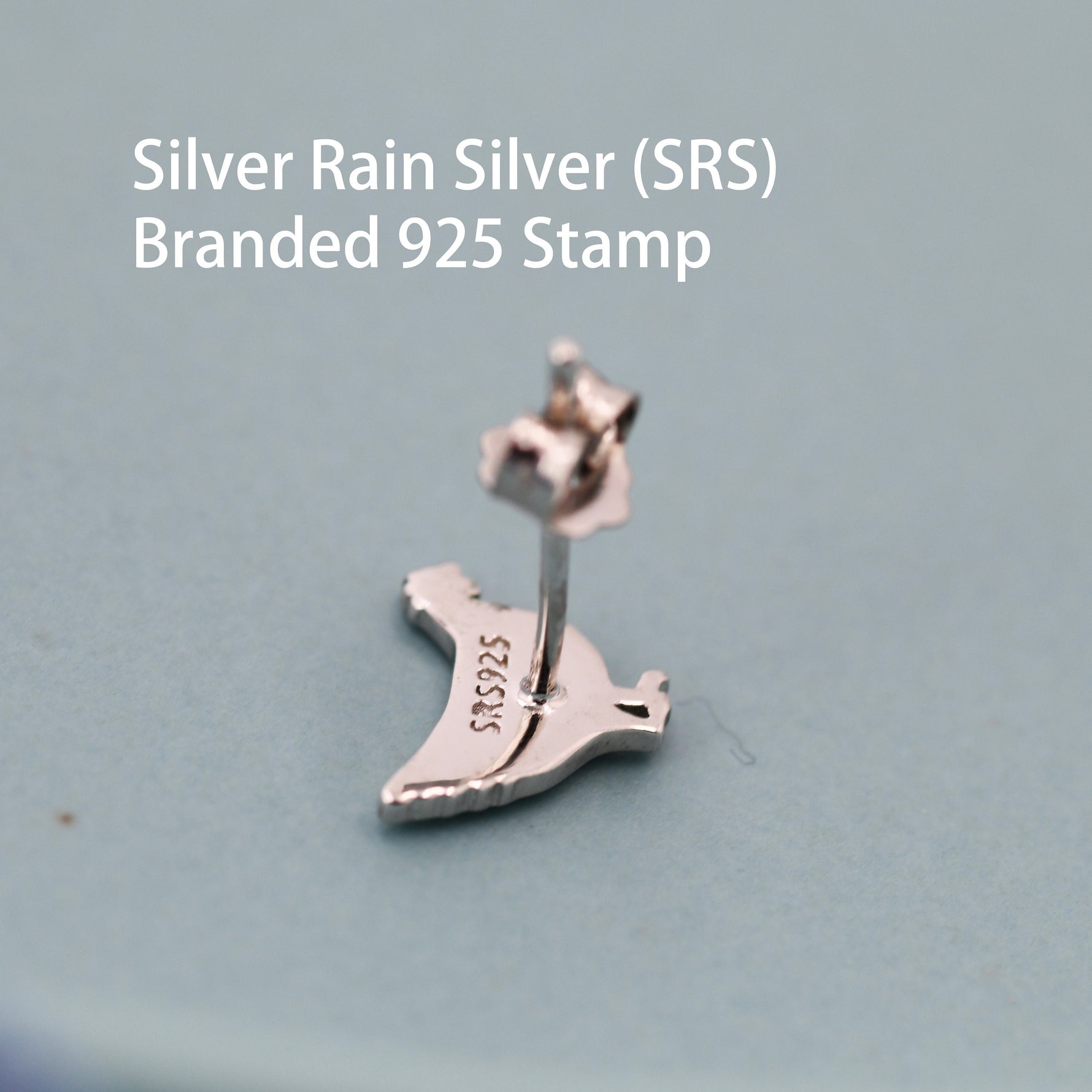Chicken Stud Earrings in Sterling Silver, Nature Inspired Bird Earrings, Farm Animal Earrings