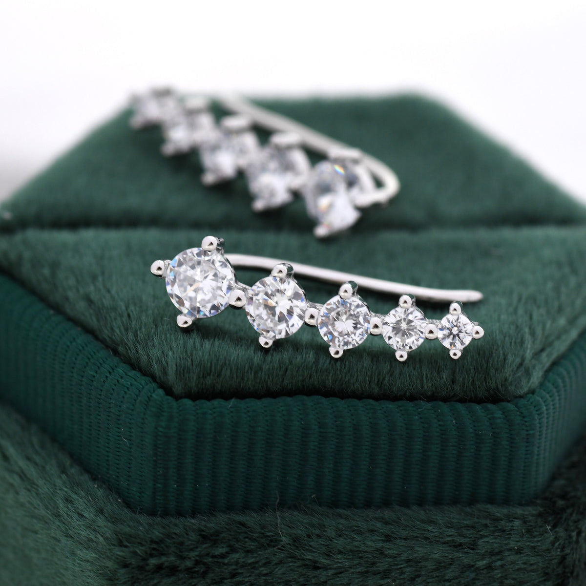 CZ Crawler Earrings