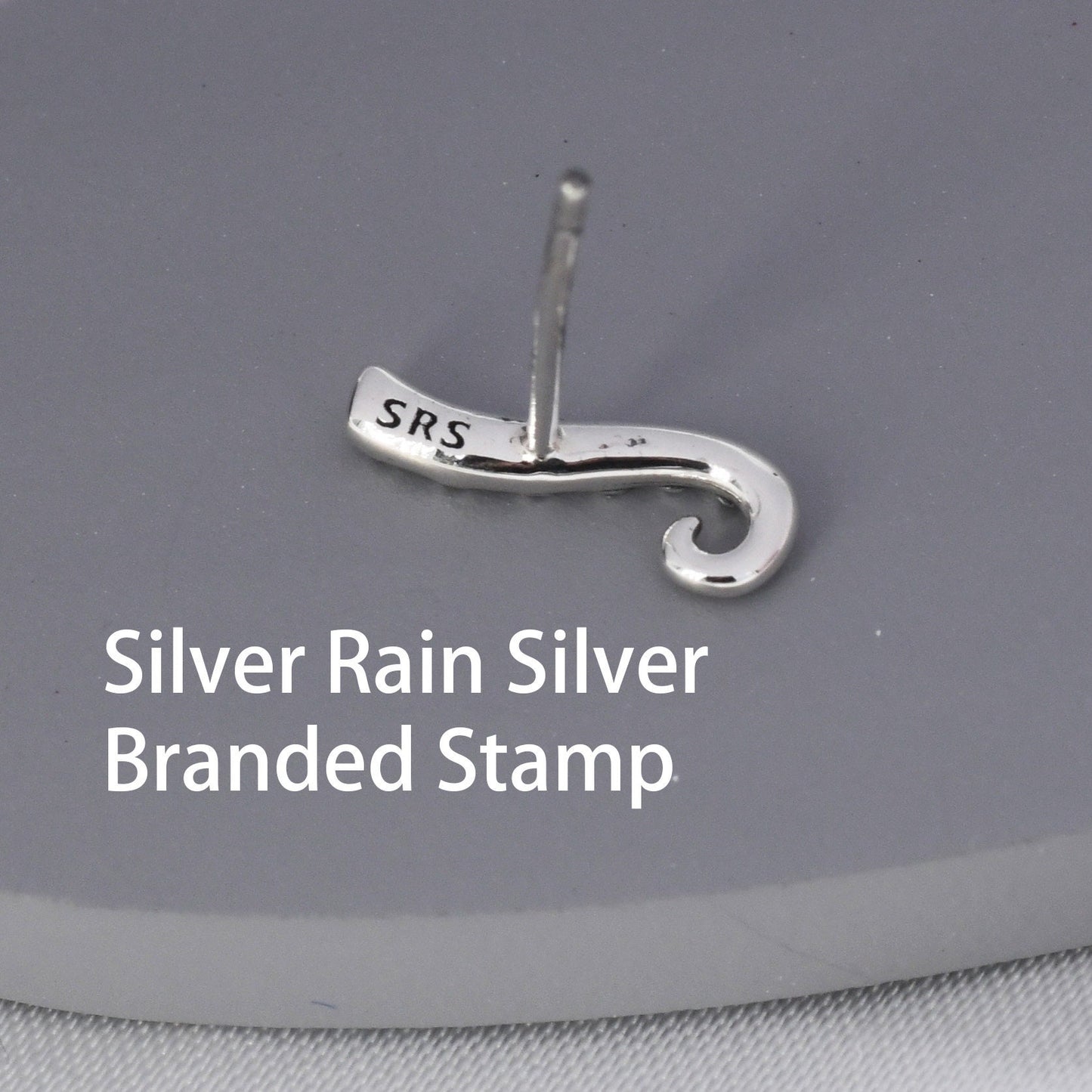 Octopus Tentacle Stud Earrings in Sterling Silver, Silver or Gold, Dainty Earrings, Nature Inspired Animal Earrings