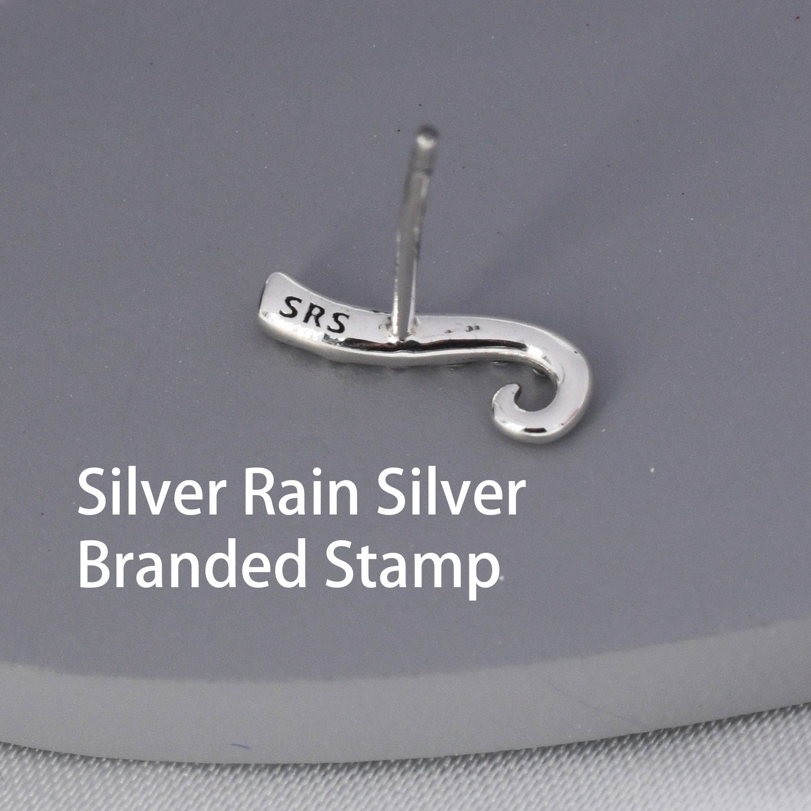 Octopus Tentacle Stud Earrings in Sterling Silver, Silver or Gold, Dainty Earrings, Nature Inspired Animal Earrings