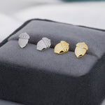 Acorn Stud Earrings in Sterling Silver, Silver or Gold, Acorn Nut Earrings