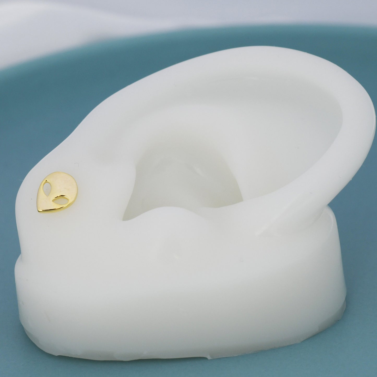 Alien Stud Earrings in Sterling Silver, Silver or Gold, UFO Earrings, Fun and Quirky Jewellery