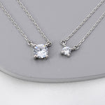 CZ Solitaire Pendant Necklace