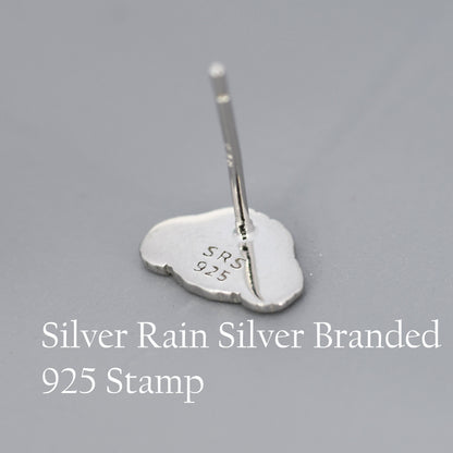 Poodle Puppy Stud Earrings in Sterling Silver, Dog Earrings, Poodle Dog Earrings, Pet Lover, Dog Lover