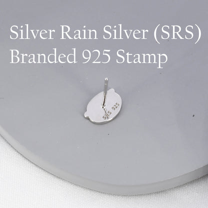 Otter Stud Earrings in Sterling Silver, Otter Head Earrings, Nature Inspired Animal Earrings