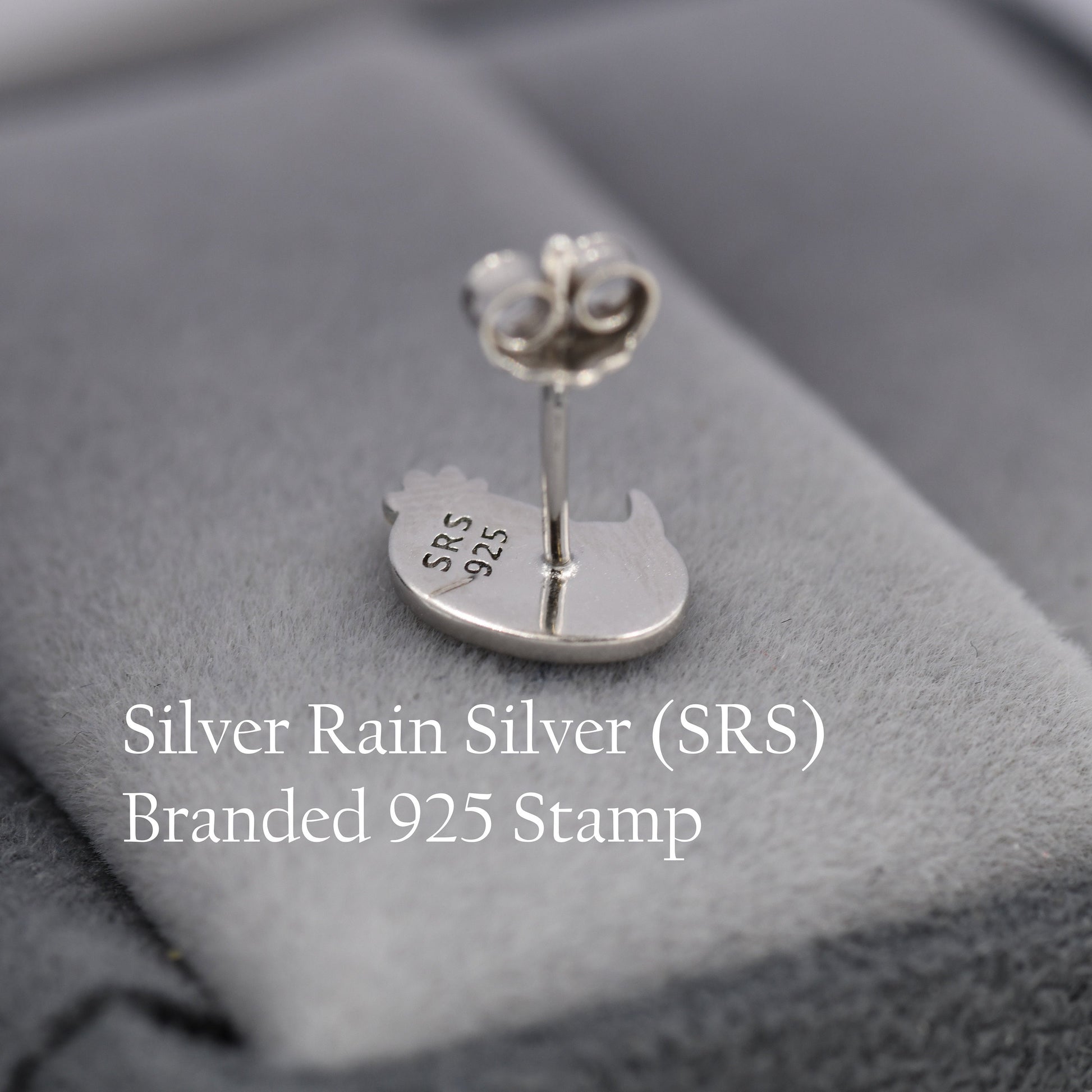 Sea Bunny Stud Earrings in Sterling Silver, Sea Slug Earrings, Rabbit Earrings, Nature Inspired Animal Earrings, Ocean Animal