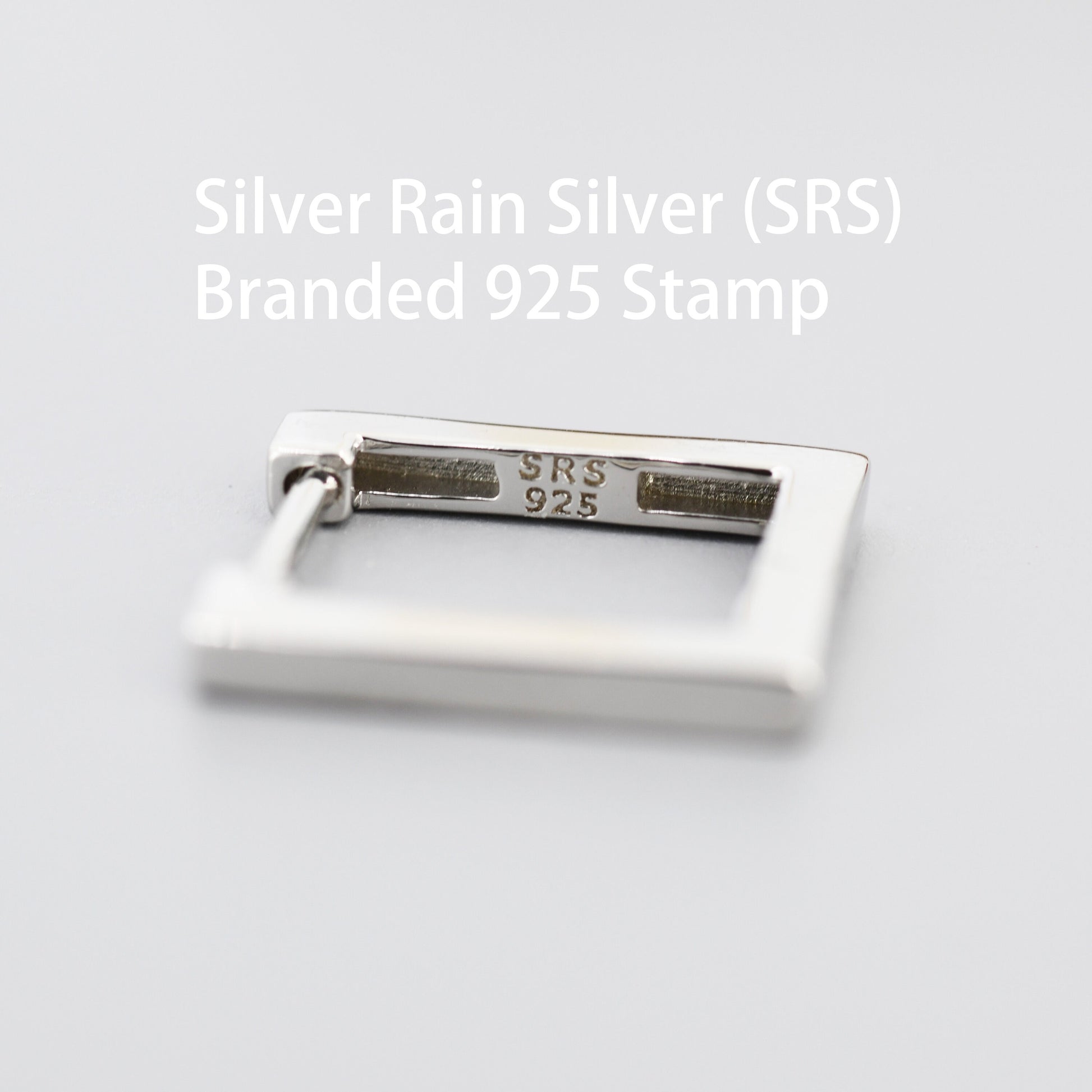 Square Hoop Earrings in Sterling Silver, Silver or Gold, Skinny Geometric Hoop Earrings, 12mm Minimalist Hoops