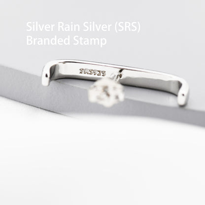 Minimalist Earlobe Cuff Earring in Sterling Silver, Simple Suspender Earring, Lobe Cuff, Silver or Gold