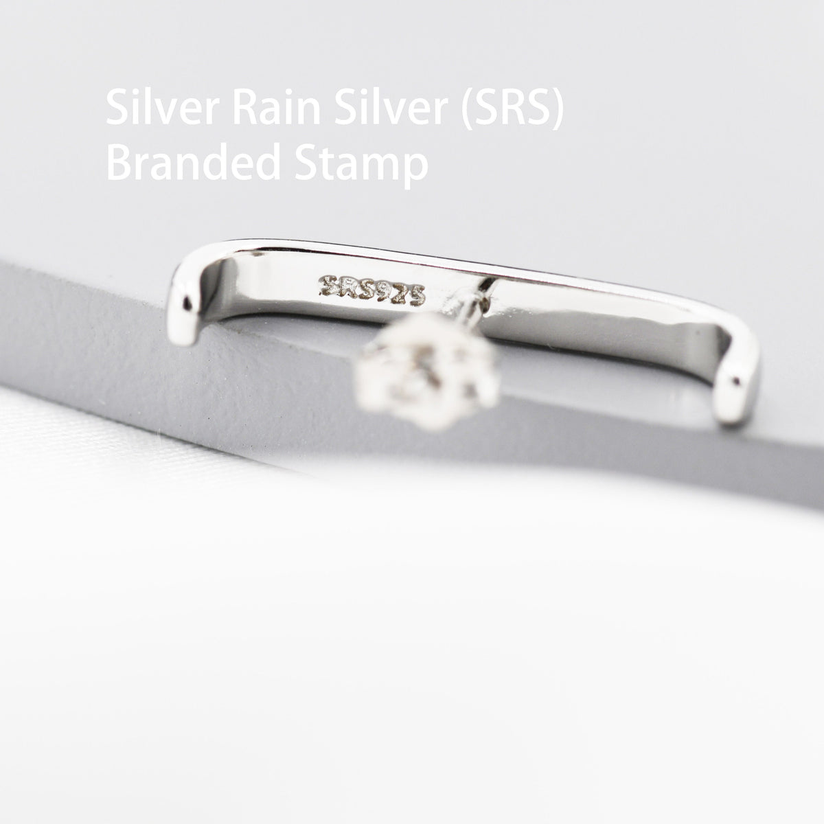 Minimalist Earlobe Cuff Earring in Sterling Silver, Simple Suspender Earring, Lobe Cuff, Silver or Gold