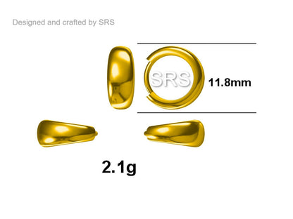 Mini Chunky Hoop Earrings in Sterling Silver, Chubby Hoop Earrings, Chunky Hoop Earrings, Silver or Gold