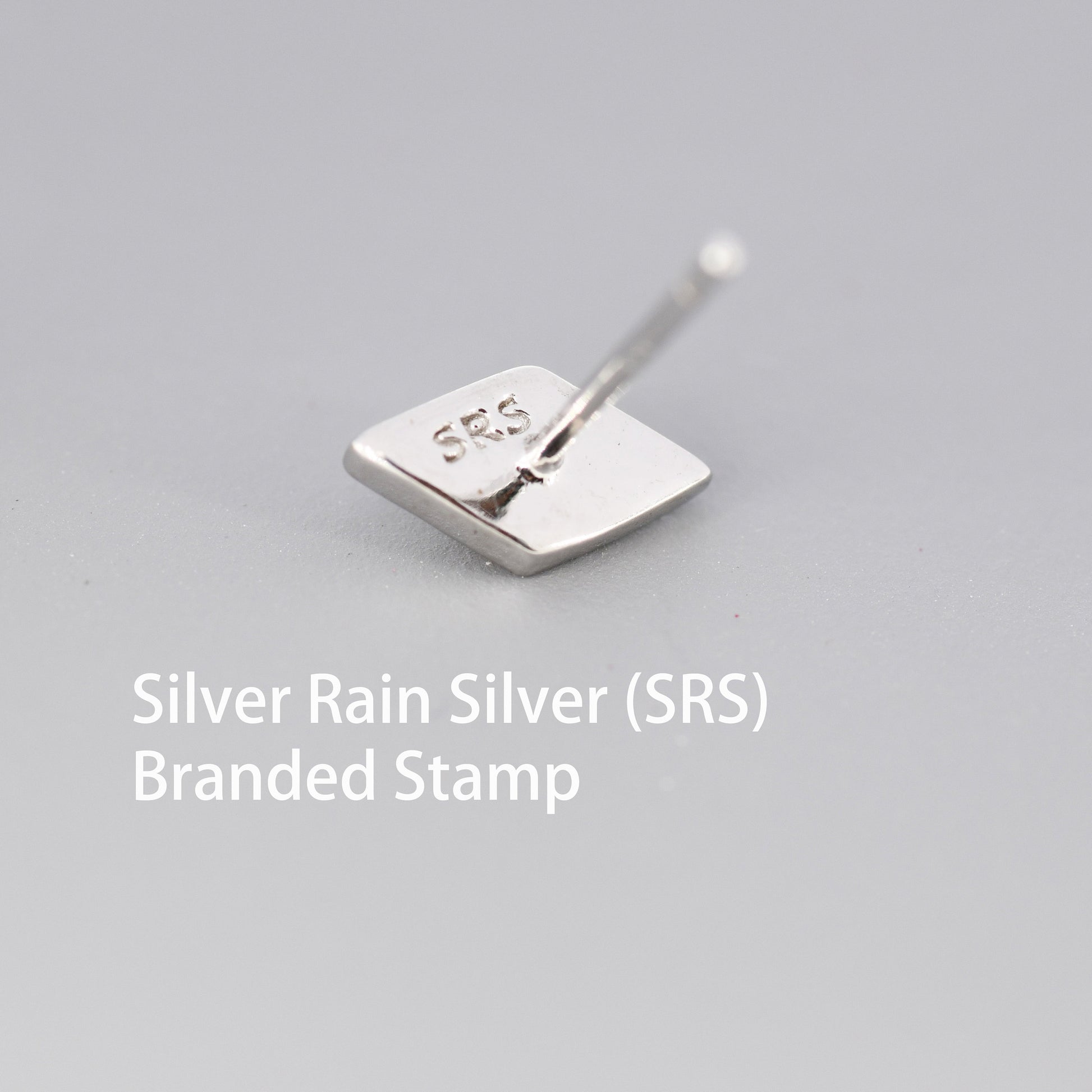 Diamond Shape Opal Stud Earrings in Sterling Silver, Silver, Gold or Rose Gold, Geometry Opal Earrings, Stacking Earrings