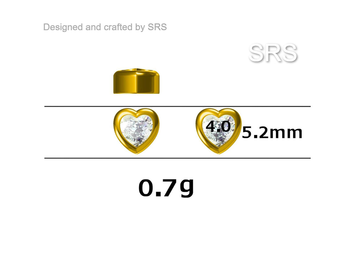 Tiny Garnet Red CZ Heart Stud Earrings in Sterling Silver, Silver or Gold, Red Crystal Heart Earrings, Stacking Earrings