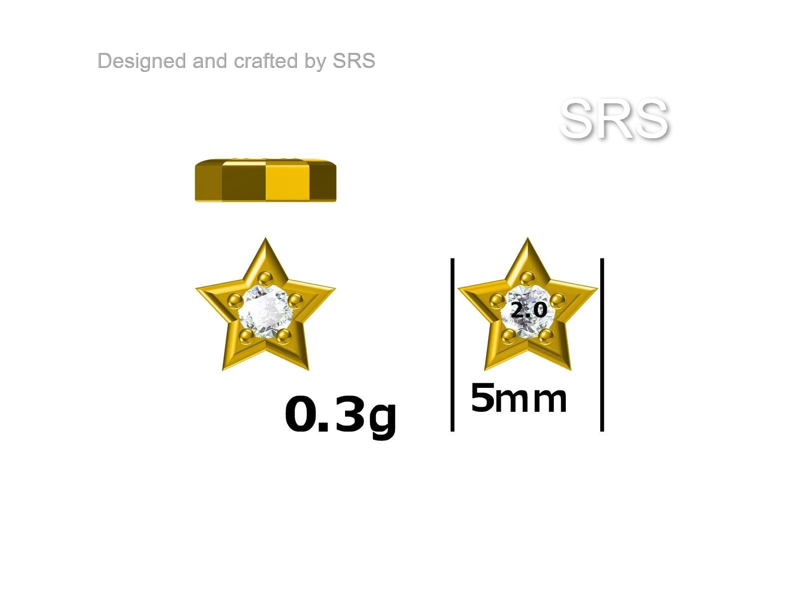 Tiny CZ Star Stud Earrings in Sterling Silver, Silver or Gold, Crystal Star Earrings, Stacking Earrings