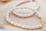 Sterling Silver Baroque Pearl Bracelet, Silver or Gold, Genuine Fresh Water Pearls, Natural Pearl Bracelet