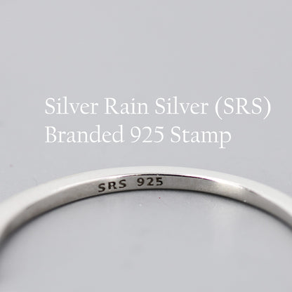 Extra Skinny Textured Ring in Sterling Silver, Size US 5- 8, Hammered Ring, Sterling Silver Hammered Ring, Skinny RIng, Silver Skinny Ring