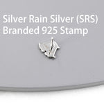 Umbrella Octopus Stud Earrings in Sterling Silver, Silver or Rose Gold, Ocean Animal Earrings, Nature Inspired
