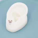Mouse Stud Earrings in Sterling Silver, Sterling Silver Rat Earrings, Rose Gold Coated, Nature Inspired Animal Earrings