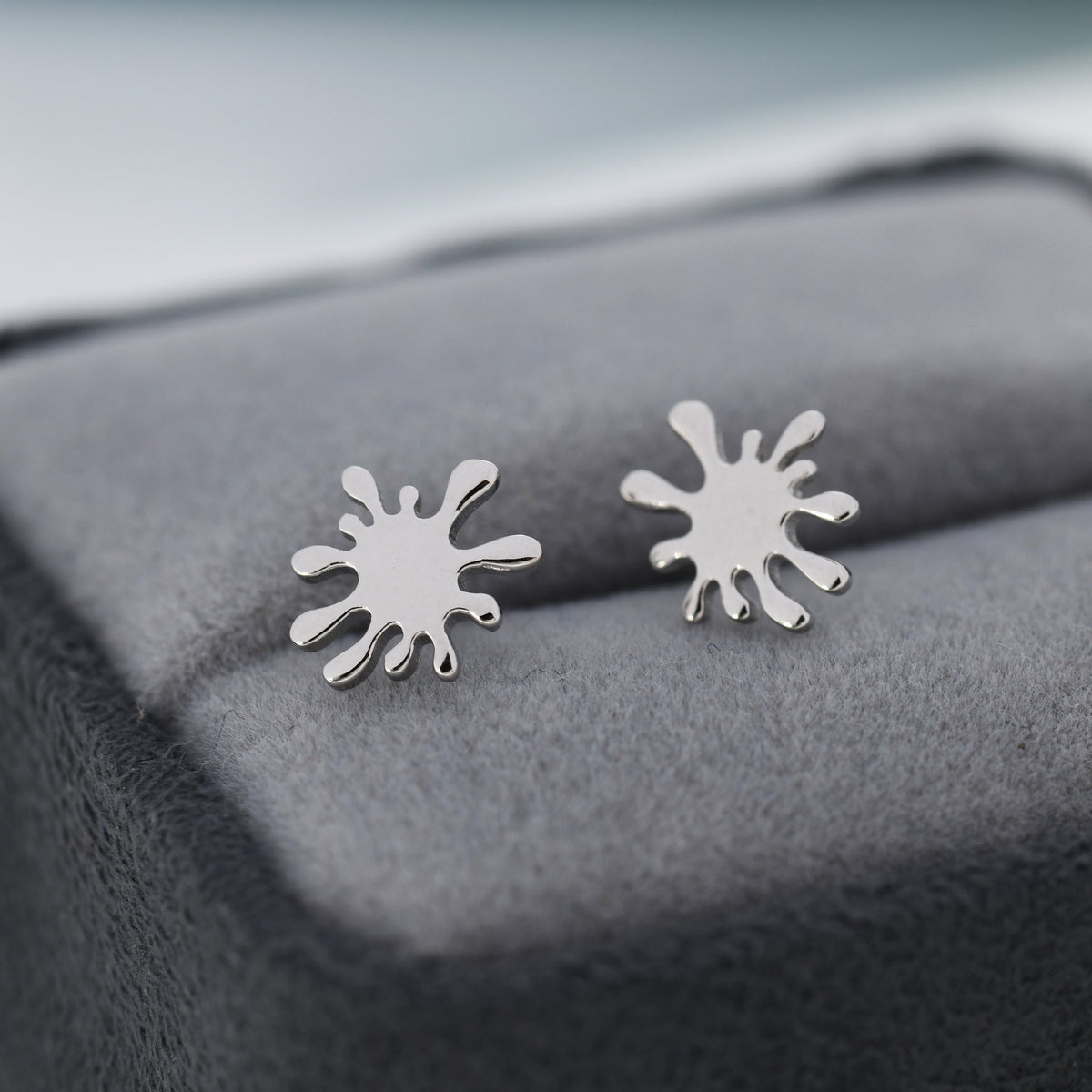 Water Splash Stud Earrings