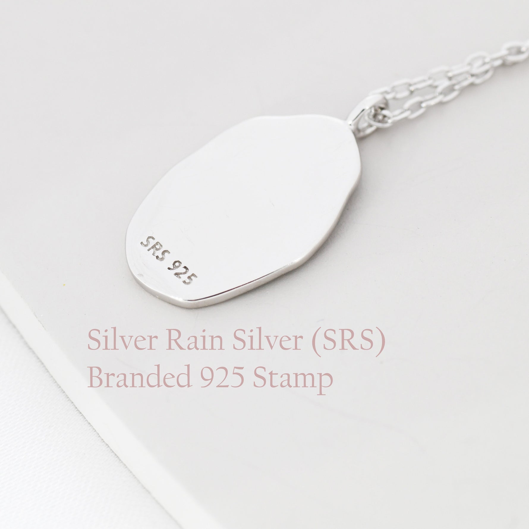 Lily of the Valley Flower Oval Pendant Necklace in Sterling Silver, Silver or Gold, May Birth Flower, Nature Inspired Flower Disk Necklace