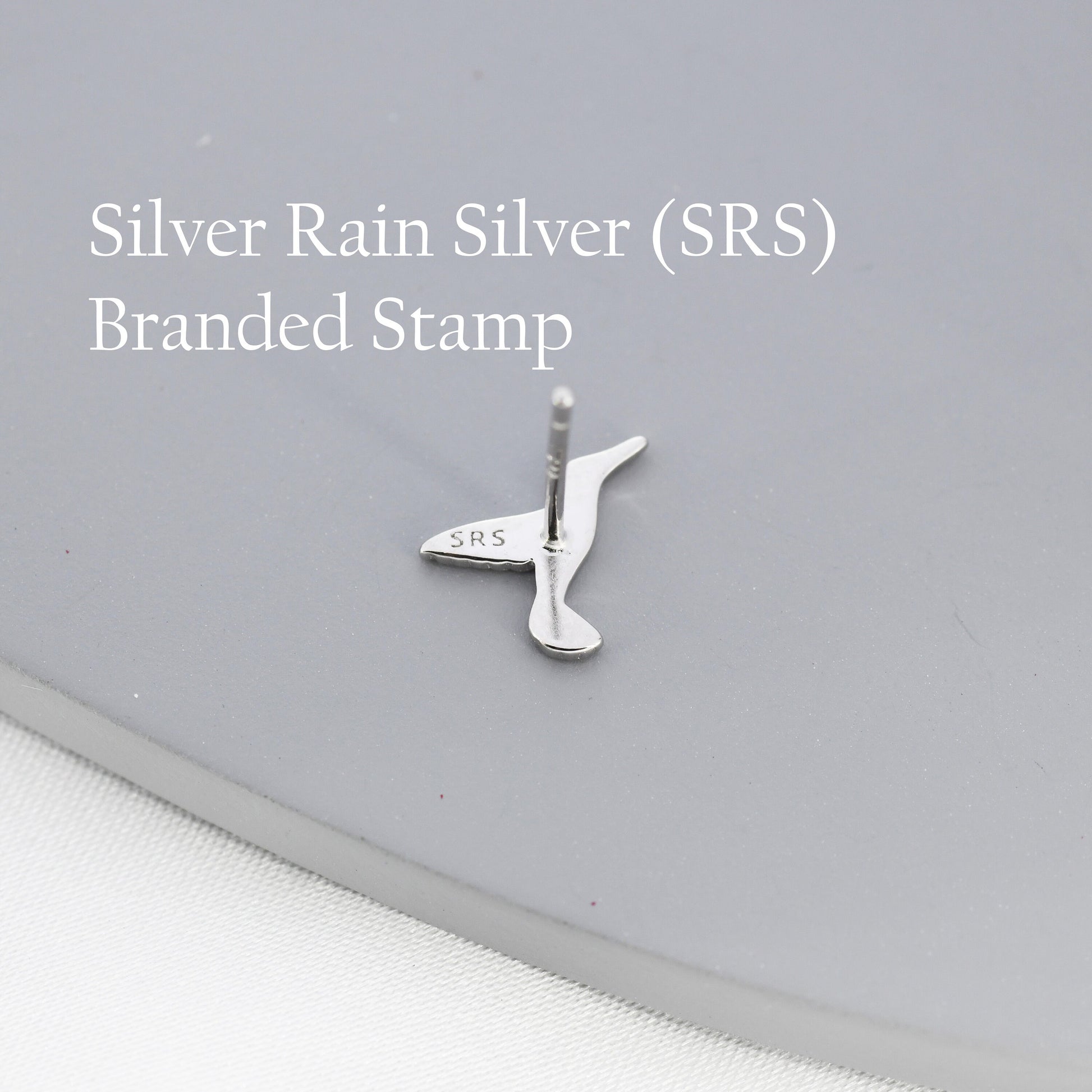 Hummingbird Stud Earrings in Sterling Silver, Silver or Gold, Flying Bird Earrings, Tiny Bird Earrings, Nature Inspired Animal Earrings