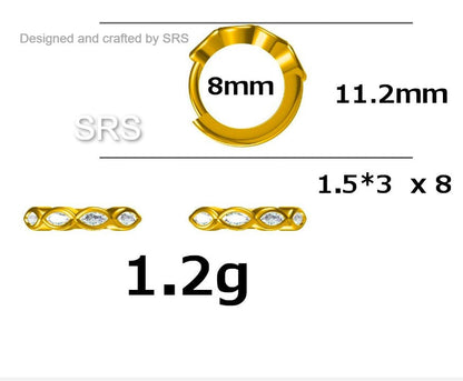 Ruby Pink Marquise CZ Huggie Hoop in Sterling Silver, Silver or Gold, Minimalist Simple Pink Hoop Earrings, Ruby Red