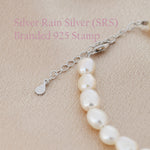 Sterling Silver Baroque Pearl Bracelet, Silver or Gold, Genuine Fresh Water Pearls, Natural Pearl Bracelet