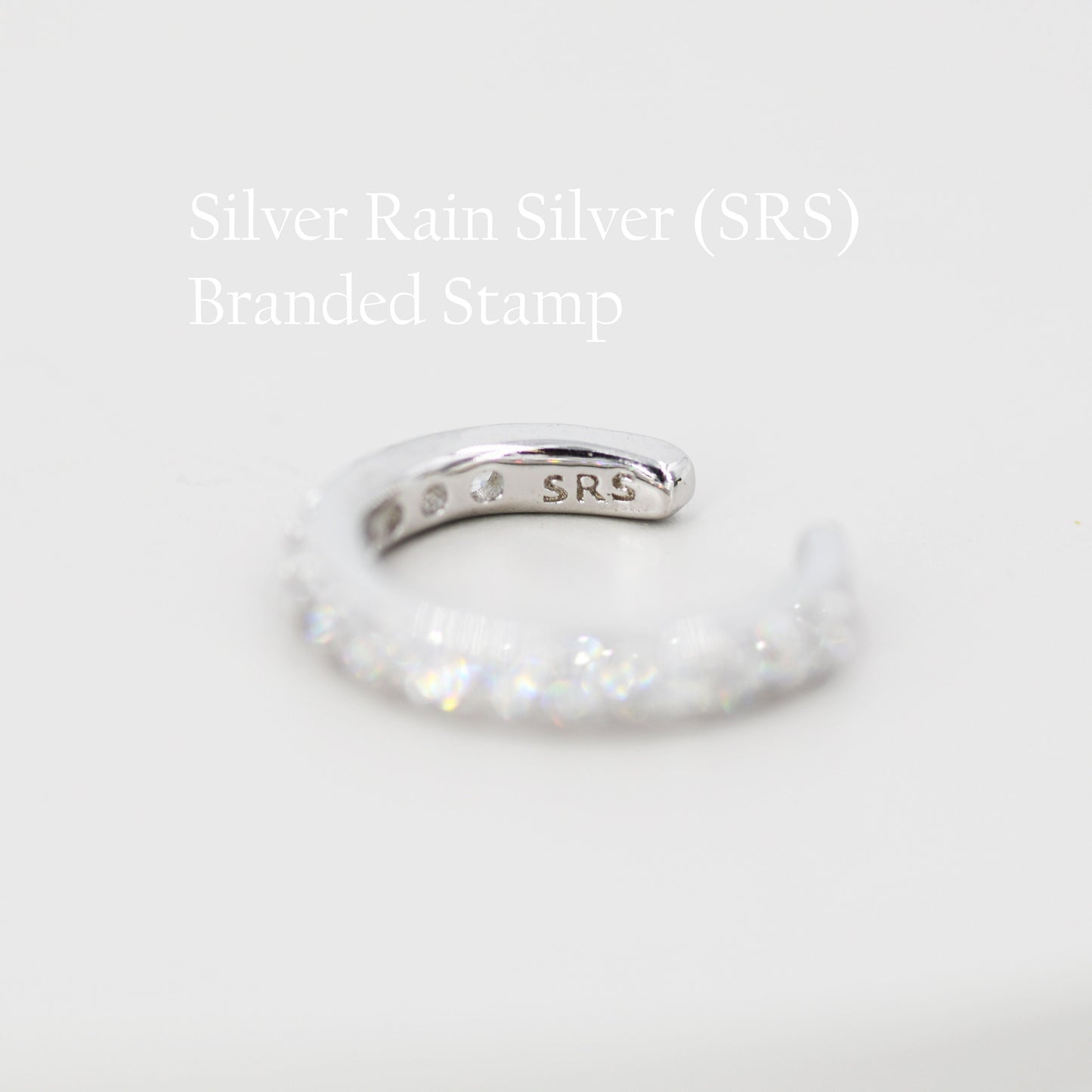 Gradient Colour Ear Cuff in Sterling Silver, Ombre Ear Cuff, Simple Piercing Free Earrings, Minimalist Ear Cuff,