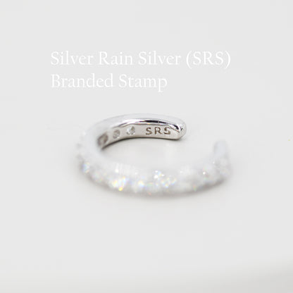 Gradient Colour Ear Cuff in Sterling Silver, Ombre Ear Cuff, Simple Piercing Free Earrings, Minimalist Ear Cuff,