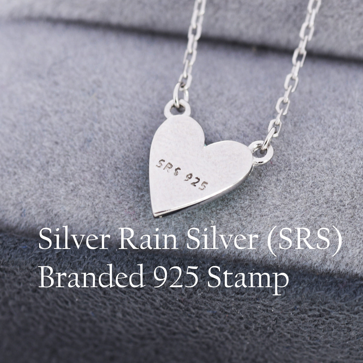 Pink Heart Pendant Necklace in Sterling Silver, Pink Heart Necklace, Dainty and Tiny